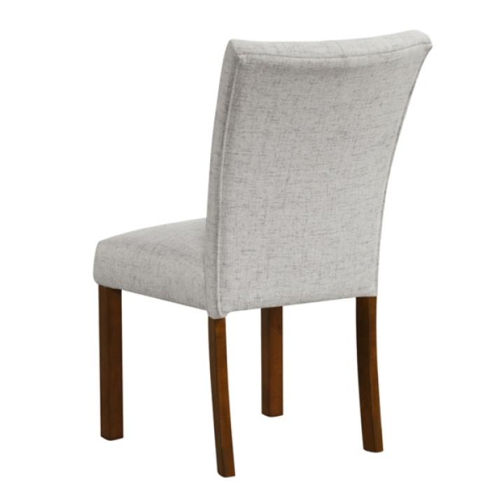 Neutral Tufted Parsons Dining Chairs, Set of 2