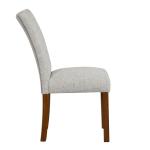 Neutral Tufted Parsons Dining Chairs, Set of 2