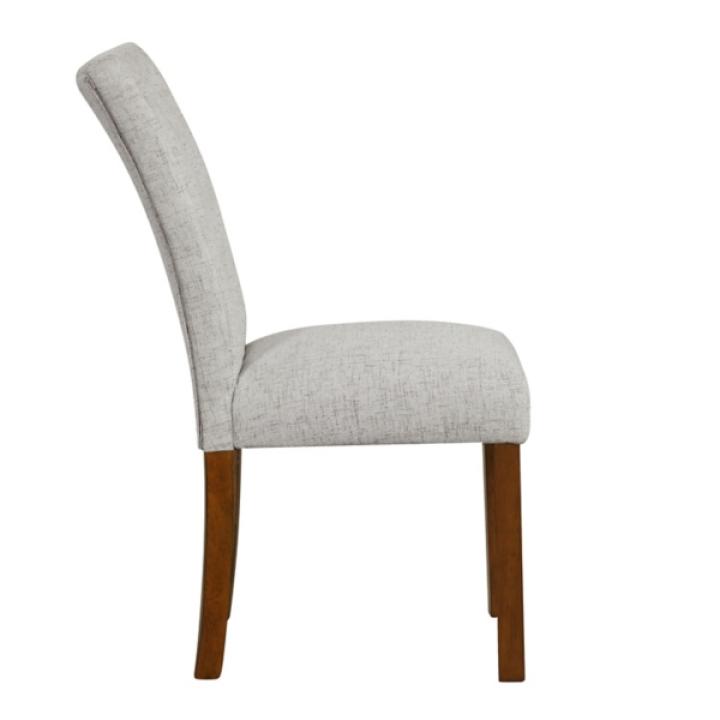 Neutral Tufted Parsons Dining Chairs, Set of 2