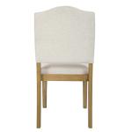 Ivory Upholstered Open Back Dining Chair