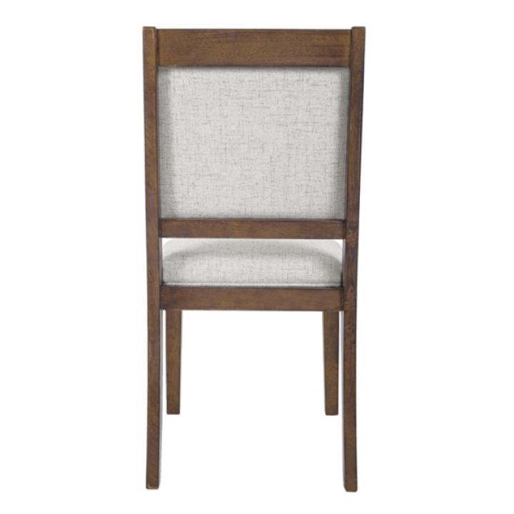 Neutral Upholstered Wood Frame Chairs, Set of 2