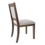 Neutral Upholstered Wood Frame Chairs, Set of 2