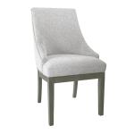 Neutral Upholstered Barrel Dining Chair
