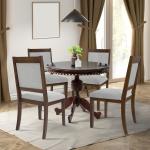 Neutral Upholstered Barrel Dining Chair