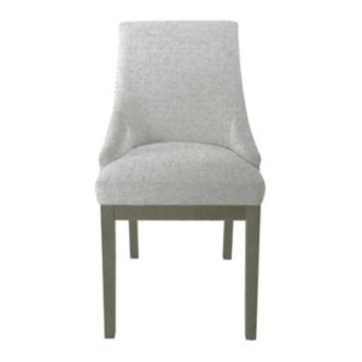Neutral Upholstered Barrel Dining Chair