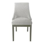 Neutral Upholstered Barrel Dining Chair