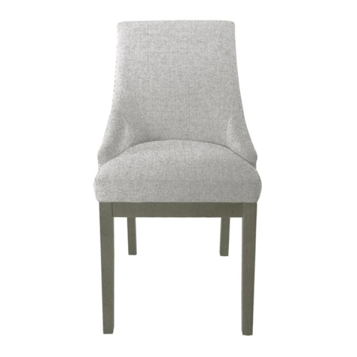 Neutral Upholstered Barrel Dining Chair
