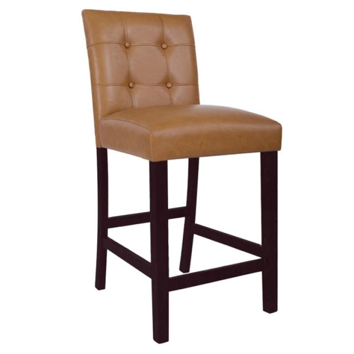 Camel Faux Leather Jeremy Counter Stools, Set of 2