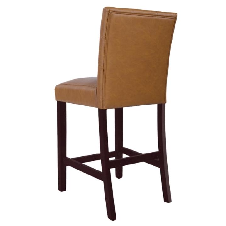 Camel Faux Leather Jeremy Counter Stools, Set of 2