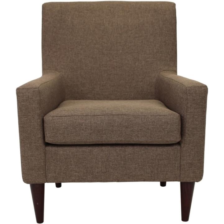 Emma Pecan Upholstered Accent Chair