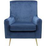Parisian Blue Velvet Lana Accent Chair
