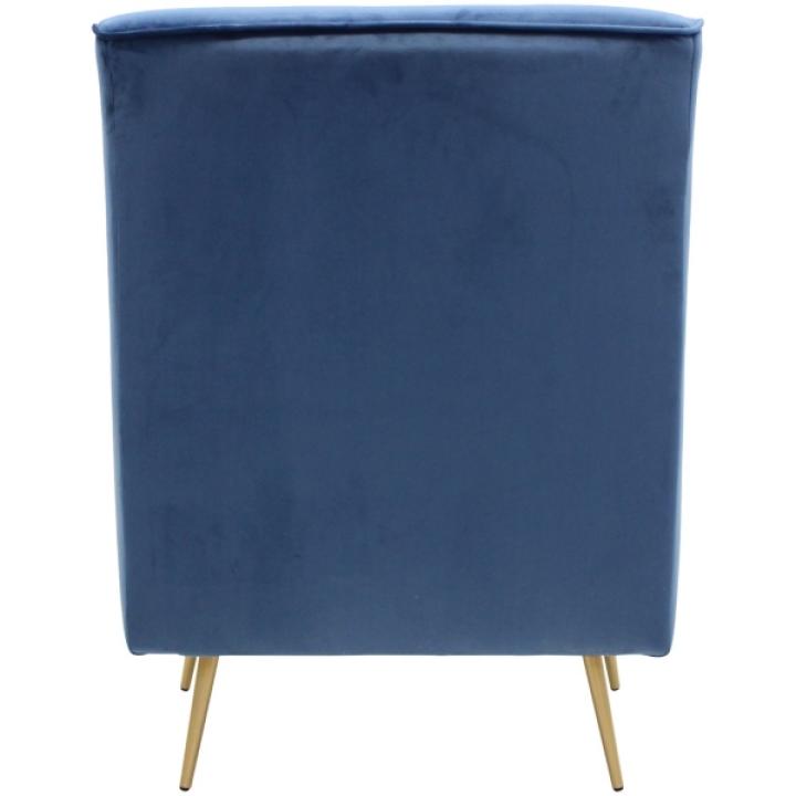 Parisian Blue Velvet Lana Accent Chair