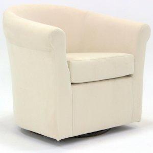 Cream Marlee Swivel Accent Chair
