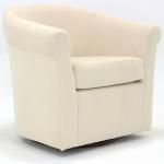 Cream Marlee Swivel Accent Chair