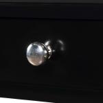 Black French Country Single Drawer Accent Table