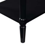Black French Country Single Drawer Accent Table