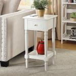 White French Country Square Accent Table