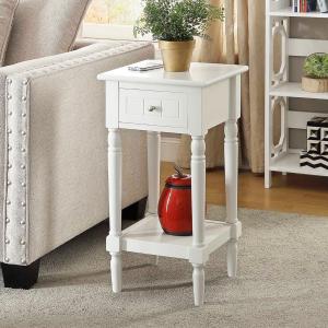 White French Country Square Accent Table