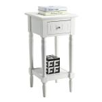 White French Country Square Accent Table