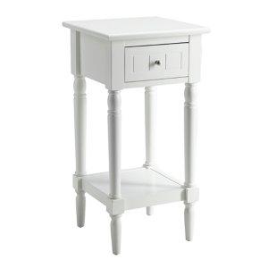 White French Country Square Accent Table