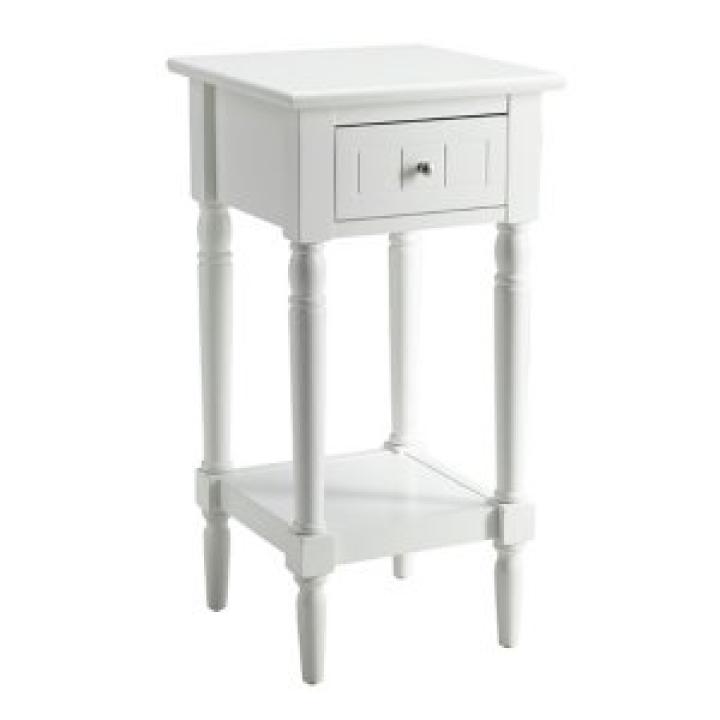 White French Country Square Accent Table