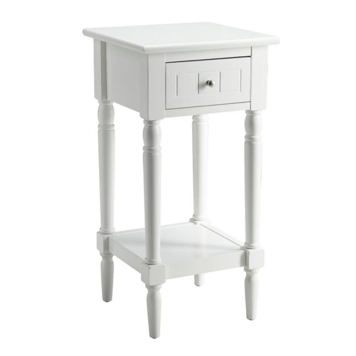 White French Country Square Accent Table