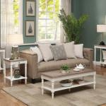 White and Natural Davis Coffee Table
