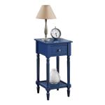 Navy French Country Square Accent Table