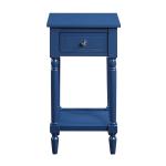Navy French Country Square Accent Table