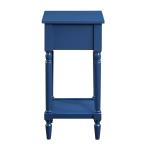 Navy French Country Square Accent Table