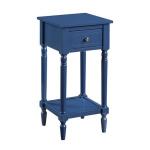 Navy French Country Square Accent Table