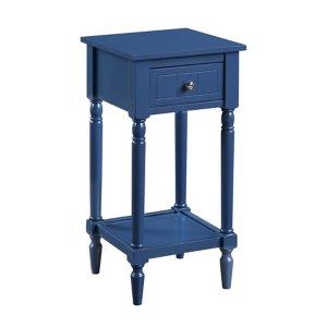 Navy French Country Square Accent Table