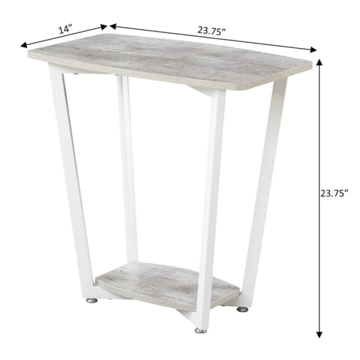 Graywash White Joanne Accent Table