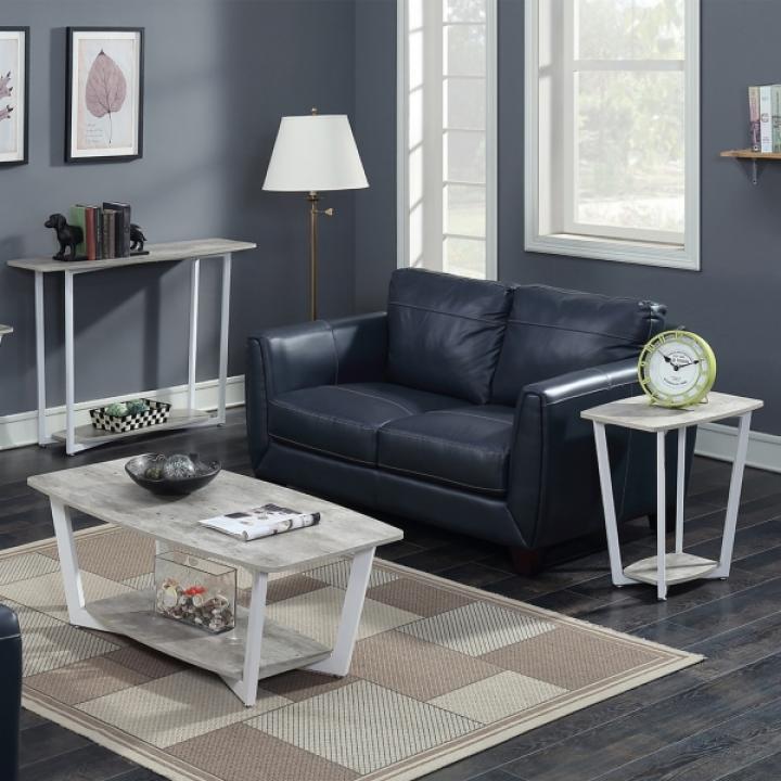 Graywash White Joanne Accent Table