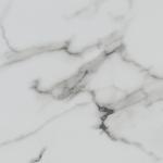 White Marble Two Tiered Metal Accent Table