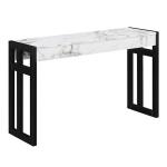 White Marble Monterey Console Table