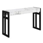 White Marble Monterey Console Table