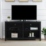 Black Montana 4-Shelf Media Cabinet