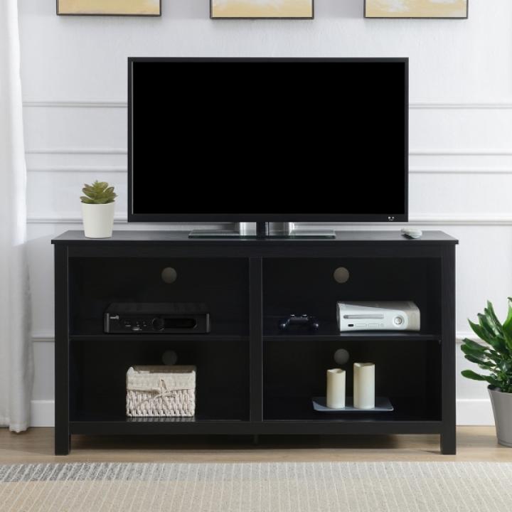 Black Montana 4-Shelf Media Cabinet