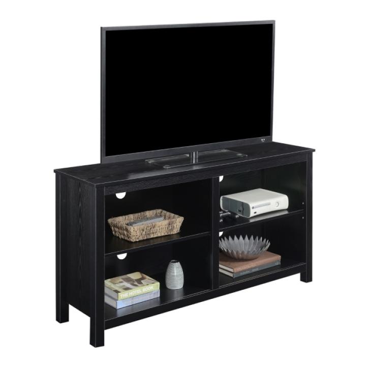 Black Montana 4-Shelf Media Cabinet