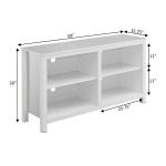 White Montana 4-Shelf Media Cabinet