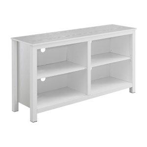 White Montana 4-Shelf Media Cabinet
