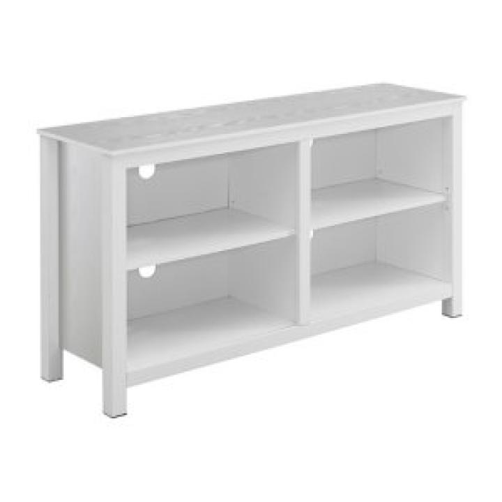 White Montana 4-Shelf Media Cabinet