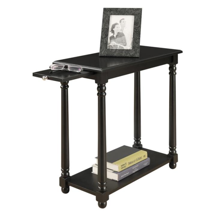 Black Regent Wood Accent Table