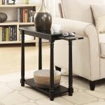 Black Regent Wood Accent Table