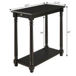 Black Regent Wood Accent Table