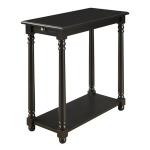 Black Regent Wood Accent Table