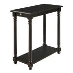 Black Regent Wood Accent Table