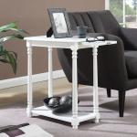 White Regent Wood Accent Table