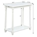 White Regent Wood Accent Table